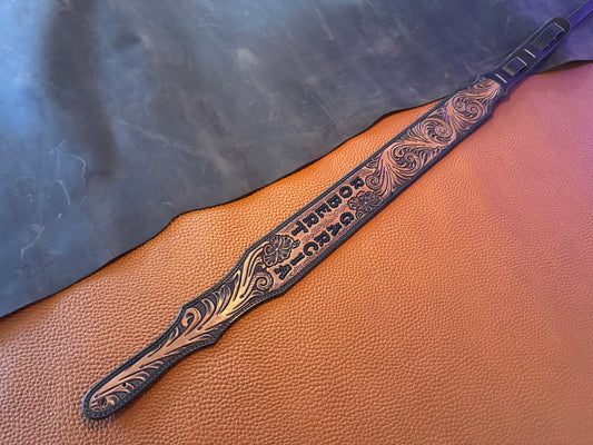 Custom Tooled Guitar Strap