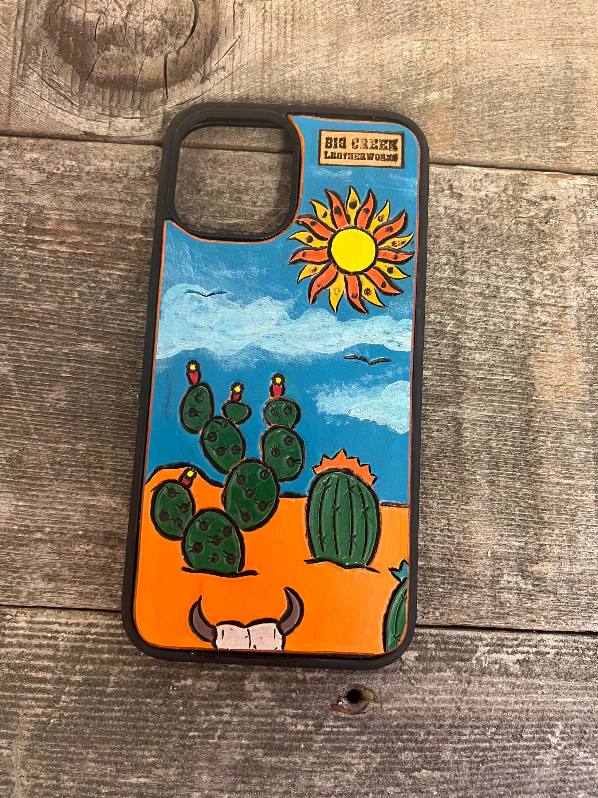 Custom Tooled Leather Phone Case – Big Creek Leatherworks Custom Tooled Leather Phone Case – Big Creek Leatherworks