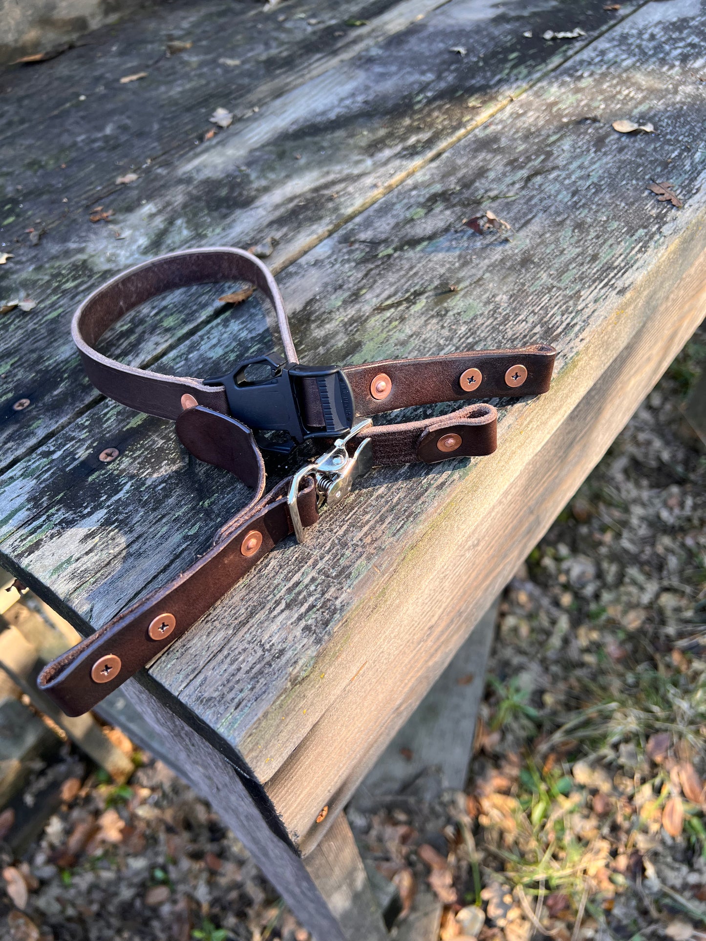 Leather Firefighter Chin Strap