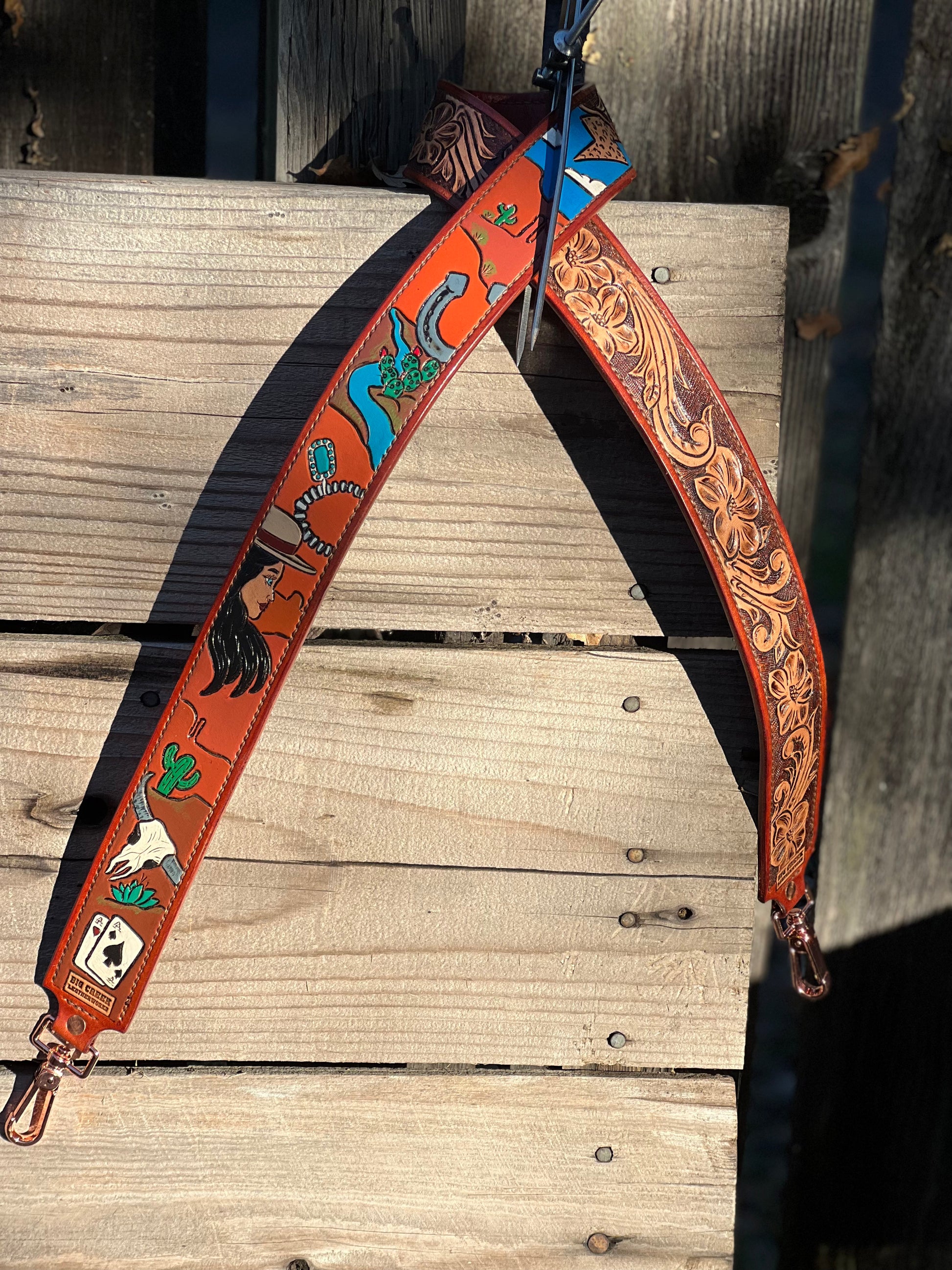 Leather pocketbook straps hotsell